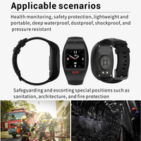 Reloj Inteligente 4G L12 para Trabajadores con Detección de Caídas, Alarma SOS, GPS, WiFi, BT, Localización, Ayuda de Emergencia, Seguridad, Reloj Inteligente para Adultos Mayores