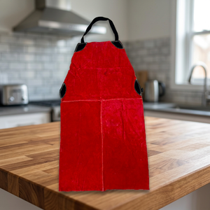 Delantal de Terciopelo Rojo con Bolsillos, Estilo Clásico y Duradero para Uso Diario en la Cocina - Product Image 3