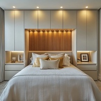 Lit Murphy pliable sur mesure avec armoire et tiroirs, mobilier de chambre à coucher au design moderne, gain de place, lits muraux modulaires en bois