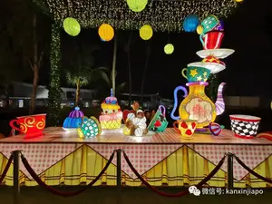 Outdoor Display Fairy-Tales Theme Chinese Silk Lanterns