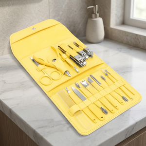 Kit de manucure de 15 pièces en acier inoxydable durable, couleur argentée, pour les soins des personnes âgées, de haute qualité, par Zachary Industries - Product Image 2