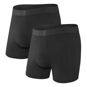 Premium Mens Cotton Spandex <b>Boxer</b> Briefs Comfortable Breathable Mid Waist Knitted Machine Washable <b>Custom</b> Logo OEM ODM - Product Image 1