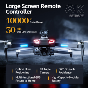 New M7 <strong>Drone</strong> 4K Long Range Professional GPS <strong>Drones</strong> With Dual Camera Obstacle Avoidance Auto Return And Screen Remote For Adults - Product Image 2