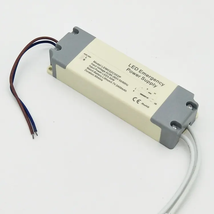 बैटरी बैकअप आपातकालीन रूपांतरण किट 3-50W बैटरी प्रकाश 3w के लिए एलईडी आपातकालीन चालक का नेतृत्व किया