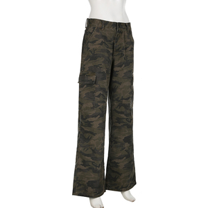 Pantalones Cargo de Camuflaje Extra Grandes, Vaqueros con Bolsillos, Estilo Urbano, Pantalones Holgados Y2K, Pantalones con Múltiples Bolsillos - Product Image 4