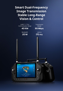 SIYI 40KM UniRC7 Pro UAV ชุดควบคุมภาคพื้นดินแบบพกพา รีโมทคอนโทรลแบบสองความถี่ รุ่นยอดนิยม HD พลาสติก - Product Image 3