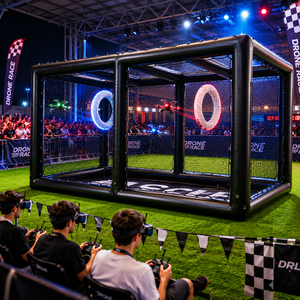 Cancha de Fútbol Inflable Comercial para Drones, Campo de Carreras de Drones de PVC Resistente con Marca Personalizada - Product Image 2