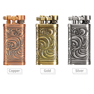 Venta caliente de alta calidad personalizado de un solo fuego a prueba de viento perforador encendedor de cigarros butano encendedor antorcha para cigarros - Product Image 3