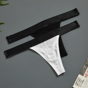 Sous-vêtements sexy pour homme CELINNE, string sans couture, maille blanche respirante, taille basse, string sexy pour homme - Product Image 3