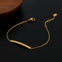 Collar Minimalista con Colgante de Acero Inoxidable 316L Chapado en Oro de 18K para Mujer, Joyería para Aniversario