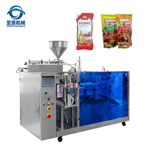 Dressing Sauce Oil Filling Preamade Stand Up Zipper Bag Packing Machine