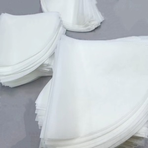 White V-Shaped Liquid Filter Bag 10 Inches Non-Woven Fabric For Oil Filtration - Product Image 3