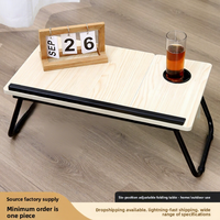 Table de lit réglable USB, pliable, pour lecture et ordinateur portable, petite table paresseuse, fabriquée en Chine