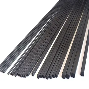 high modulus pultrusion carbon fiber square rods for RC aircraft copter tail shaft from Dongguan