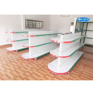 Estante de exhibición de 3 niveles tipo góndola con tapa inferior, 76 cm, de uso ligero, sin respaldo, con recubrimiento en polvo, One Tech, Vietnam - Product Image 6