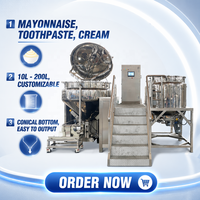 Machine de mélange cosmétique, émulsifiant pour gels, écran de traitement de lotion, homogénéisateur sous vide pour pâtes cosmétiques, mélangeur