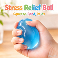 Nouvelle balle anti-stress géante colorée faite à la main en huile de coco, malléable, pour soulager le stress, cadeau pour adultes et enfants