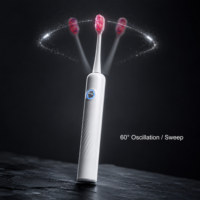 Brosse à dents électrique sonique Luxsmile pour adultes avec têtes de balayage rechargeables en acier inoxydable, étanche IPX7, chargement USB, qualité supérieure
