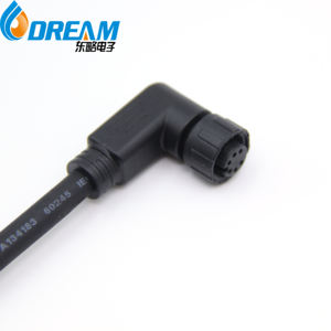 DREAM START 90 Grad Winkel M14 Stecker-Buchse Wasserdichter Steckverbinder <span class=keywords><strong>2</strong></span>-polig auf 8-polig - Product Image 2