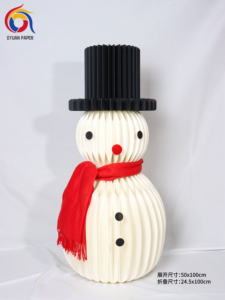 Nuevas Decoraciones Navideñas Personalizadas para Niños, Adornos de Papel Grueso Plegable Tipo Panal, Decoración Festiva para Fiestas, Santa Claus, Árbol de Navidad - Product Image 3