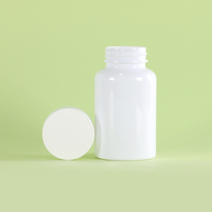 Flacon capsule blanc personnalisé pour emballage pharmaceutique, flacon en plastique PET, pot à pilules pour produits de santé avec bouchon à vis - Product Image 4