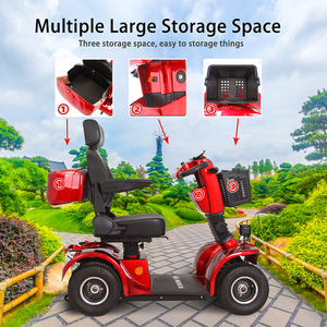 KSM-910 สกู๊ตเตอร์ไฟฟ้าสี่ล้อที่ดีที่สุดสำหรับผู้สูงอายุ แบบสองที่นั่ง รับน้ำหนักได้มาก สำหรับขับขี่ออฟโรด รองรับผู้โดยสาร 2 คน ระยะทางวิ่ง 20-25 กม. - Product Image 5