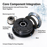 Rem Elektromagnetik Keamanan OEM Torsi Tinggi 42VDC INTORQ BFK458-14E 60Nm Respon Cepat Rem Motor Industri