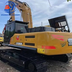 Excavatrice sur chenilles Sany SY305H de 30,5 tonnes avec godet de creusement, composant moteur essentiel, machinerie lourde d'occasion - Product Image 2