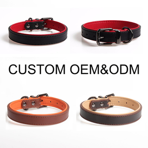 방폭형 반려동물 중국 고급 도매 가죽 맞춤형 목줄 - Product Image 1