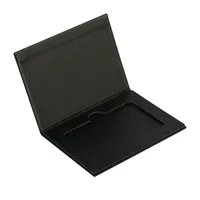 Livre rigide personnalisé en forme de livre, emballage en carton noir, boîte-cadeau carte de crédit Vip, 50 pièces