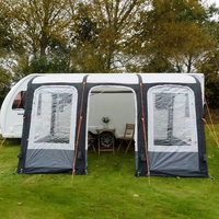Gonflable RV Auvent Chambre Respirant Étanche Toit Camper Van Tente pour Famille Camping Caravane Auvent Tente
