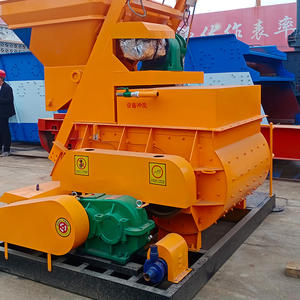 Mezcladora de Concreto Estacionaria de Doble Eje Eléctrica con Capacidad de Carga de 4800 Litros, Motor de Alto Momento de Carga para Concreto - Product Image 3