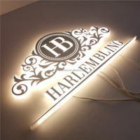 Letrero Luminoso LED 3D Personalizado para Tiendas con Letras Acrílicas y Tiras LED para Empresas y Hospitales, Control Remoto, Uso Publicitario