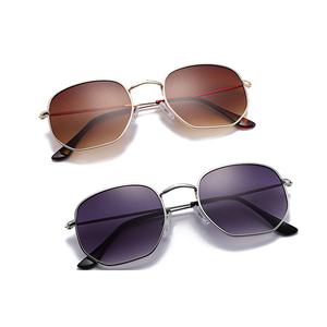 Sunway Trendy Fashion Metal <b>Sunglasses</b> for Men Small Frame UV400 Protection Shades with Gradient Lenses Eyewear - Product Image 2