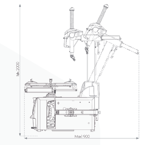 เครื่องเปลี่ยนยางรถยนต์ไบรท์ รุ่น <span class=keywords><strong>889N</strong></span> - Product Image 2