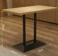 Ensemble de canapé de restaurant sur mesure et table en placage de bois avec chaises pour café de thé au lait, barbecue, hot pot, restauration commerciale