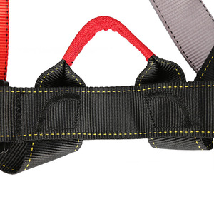Arnés de escalada SOB de medio cuerpo con asa roja para escalada en roca y descenso con cuerda - Product Image 1