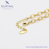 A00792556 Bijoux de mode Xuping, style latino-américain, bracelet couleur or 14 carats pour femme, enfant et petite fille, idéal pour les diffusions en direct