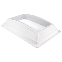 Dôme intérieur de lanterneau de camping-car en ABS blanc de 22 po x 14 po avec fenêtre transparente de remplacement anti-UV pour remorques de camping-car et quarts de roue