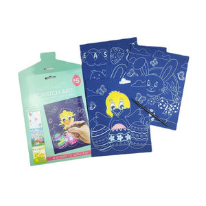 Peinture à gratter papier <span class=keywords><strong>d</strong></span>'art nuit ville château feux <span class=keywords><strong>d</strong></span>'artifice coloré Scratch Art - Product Image 1