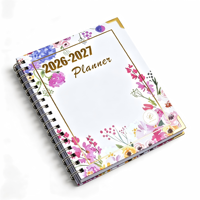 Agenda con Tapa Dura Impresa con Diseño Floral, Fabricante de Cuadernos Personalizados, Diario Decorativo y Duradero