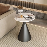 Table basse de dalle de roche crème minimaliste moderne de Style nordique petite Table d'appoint pour meubles de maison balcon chevet Internet