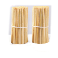 Brochettes en bambou pour barbecue, résistantes à la chaleur, en gros, surface lisse, pour fruits et viandes
