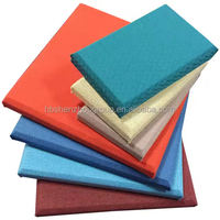 Panneau acoustique en tissu feutre polyester moderne personnalisé, avantage acoustique pour la décoration murale des écoles