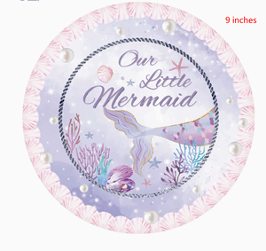 Vaisselle jetable Sirène Violette 2026 – Assiettes, gobelets et serviettes <span class=keywords><strong>La</strong></span> <span class=keywords><strong>Petite</strong></span> Sirène – Fournitures de fête d'anniversaire pour filles – Livraison directe - Product Image 6