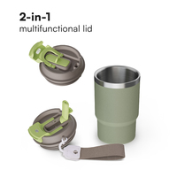 Tasse à café de voyage écologique en acier inoxydable à double paroi tasse à café réutilisable isolée sous vide