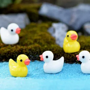 Mainan Kecil Hewan Taman Patung Kecil Bebek Lucu Patung Resin Bebek Lucu