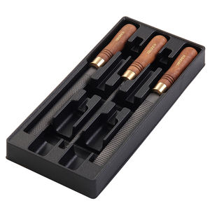 Набор шлифовальных пилок KSEIBI, 3 шт., деревянная ручка, двусторонняя лошадь, инструменты, босоножки, шлифовальные пилки - Product Image 2