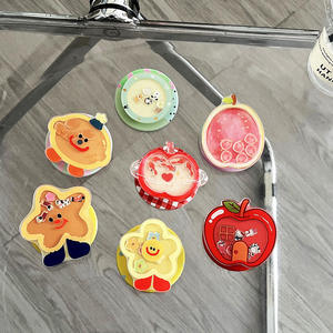 Custom High Quality Flexible Sticky Acrylic Cartoon Sublimation <b>Popping</b> Mobile <b>Phone</b> <b>Sockets</b> Collapsible <b>Holder</b> Grip Anime - Product Image 3