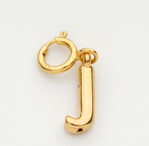 B4799 haute qualité 18k plaqué or véritable breloque lettre initiale pendentif breloque pour collier bracelet faisant bricolage - Product Image 2